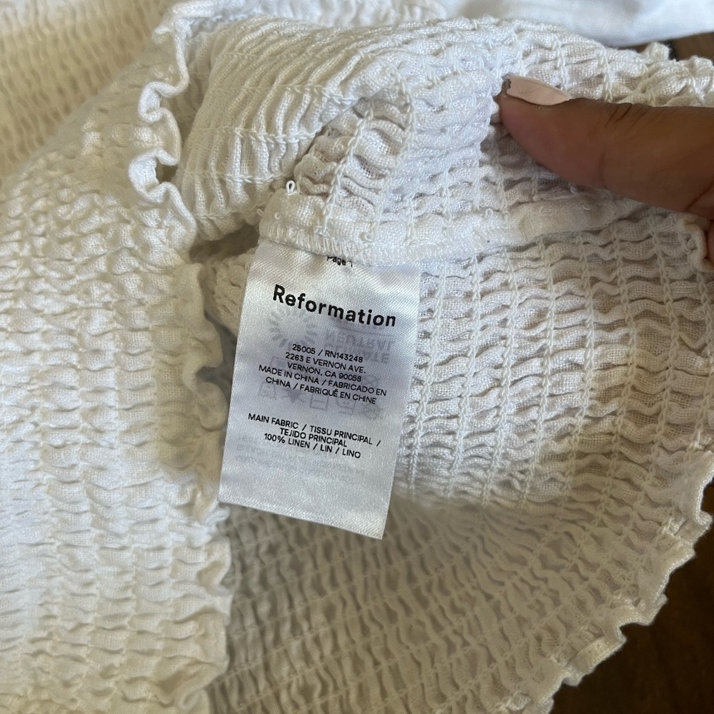 Reformation Clementine Top - White medium - Picture 3 of 3
